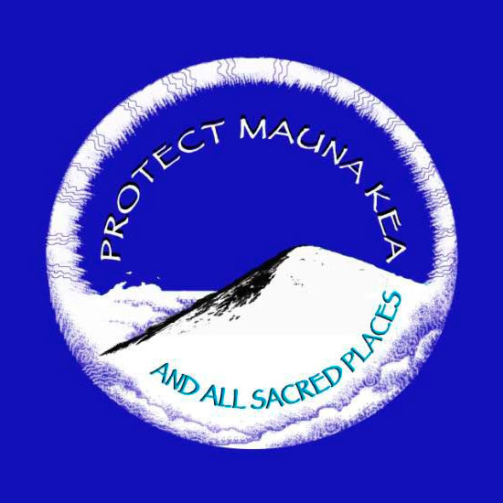 Protect Mauna Kea T-shirt design from Laulani Teale, "Protect Mauna Kea and all Sacred Places!"