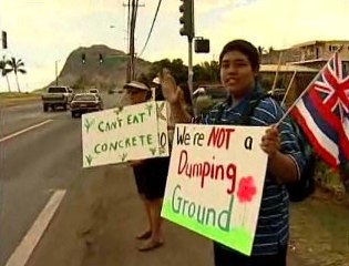 Sign-waving on Farrington Highway