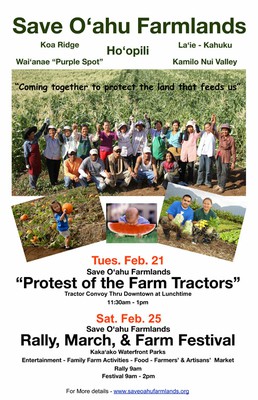 Protest of the Farm Tractors and Rally Flier